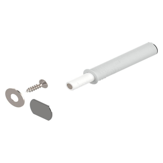 Blum TIP‑ON for doors short version 50 mm with magnet silk white 956‑1004 push‑to‑open cabinet hardware