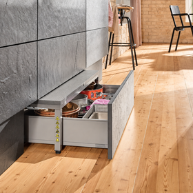 Blum Aluminium Horizontal Profile to Suit SPACE STEP Length 1050mm Z95Q1040A by W&B