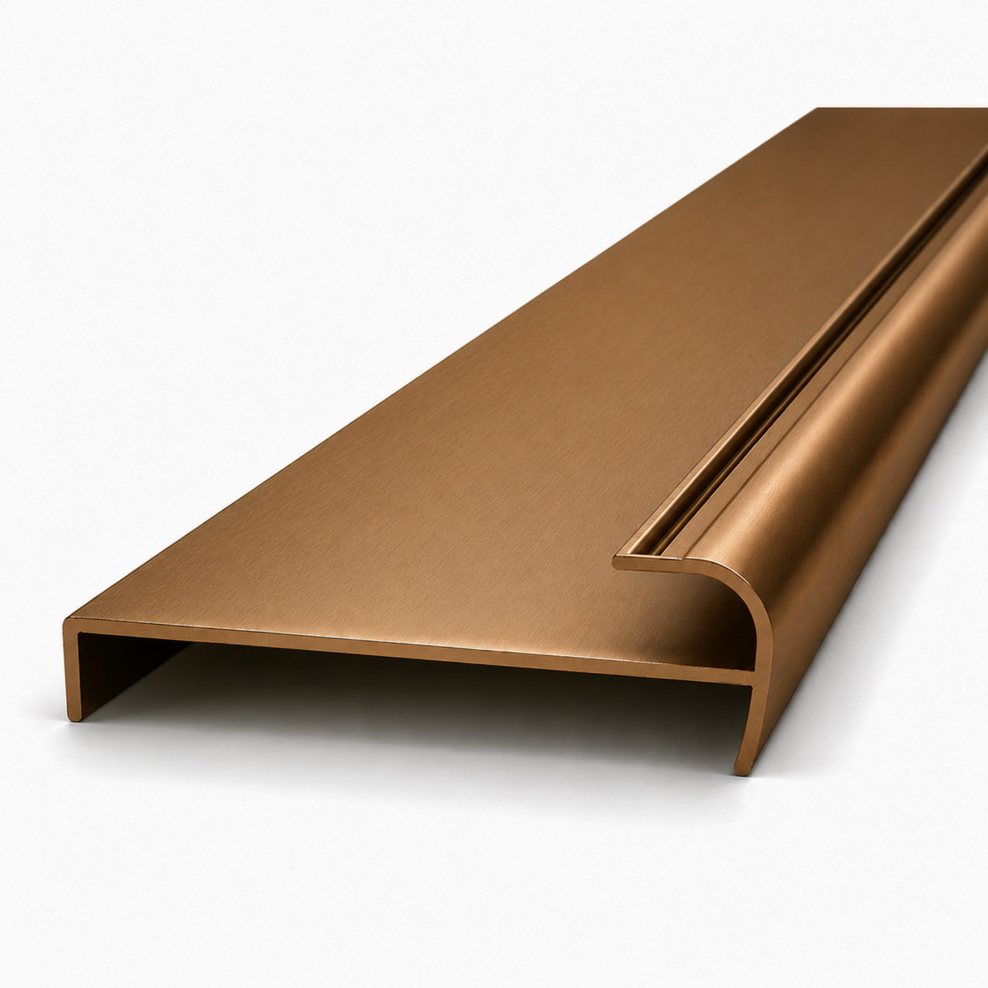 Bright Bronze Return Jamb double 5.6m - Wardrobe Aluminium