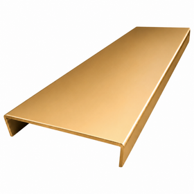 Bright Bronze Wall Jamb double track 5.5m - Wardrobe Aluminium Framing