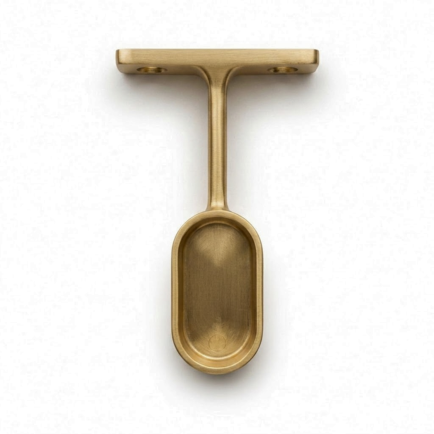 End Pillar for Oval Wardrobe Tube | Brushed Gold
