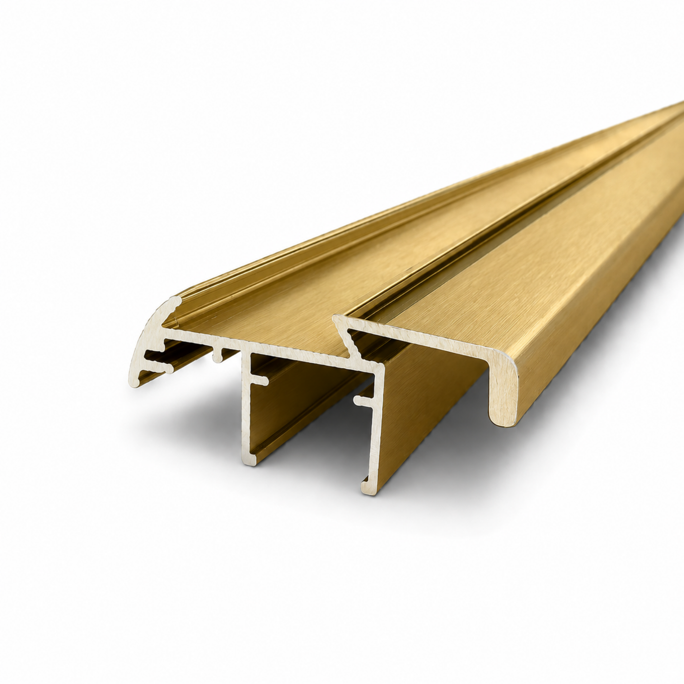 Wardrobe Grip Style 5m | Semi Frameless | Brushed Gold