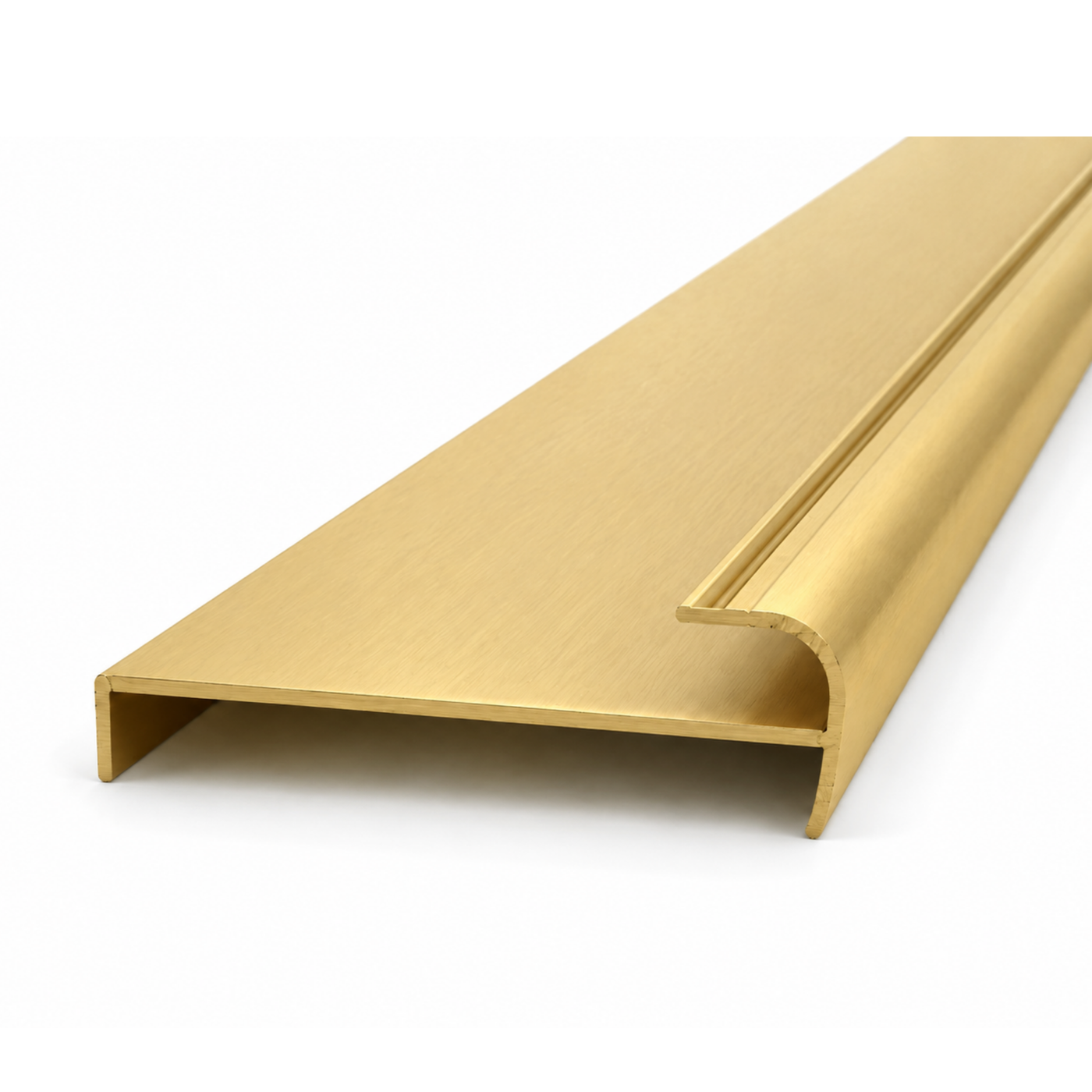 Brushed Gold Return Jamb 5.6m - Wardrobe Aluminium
