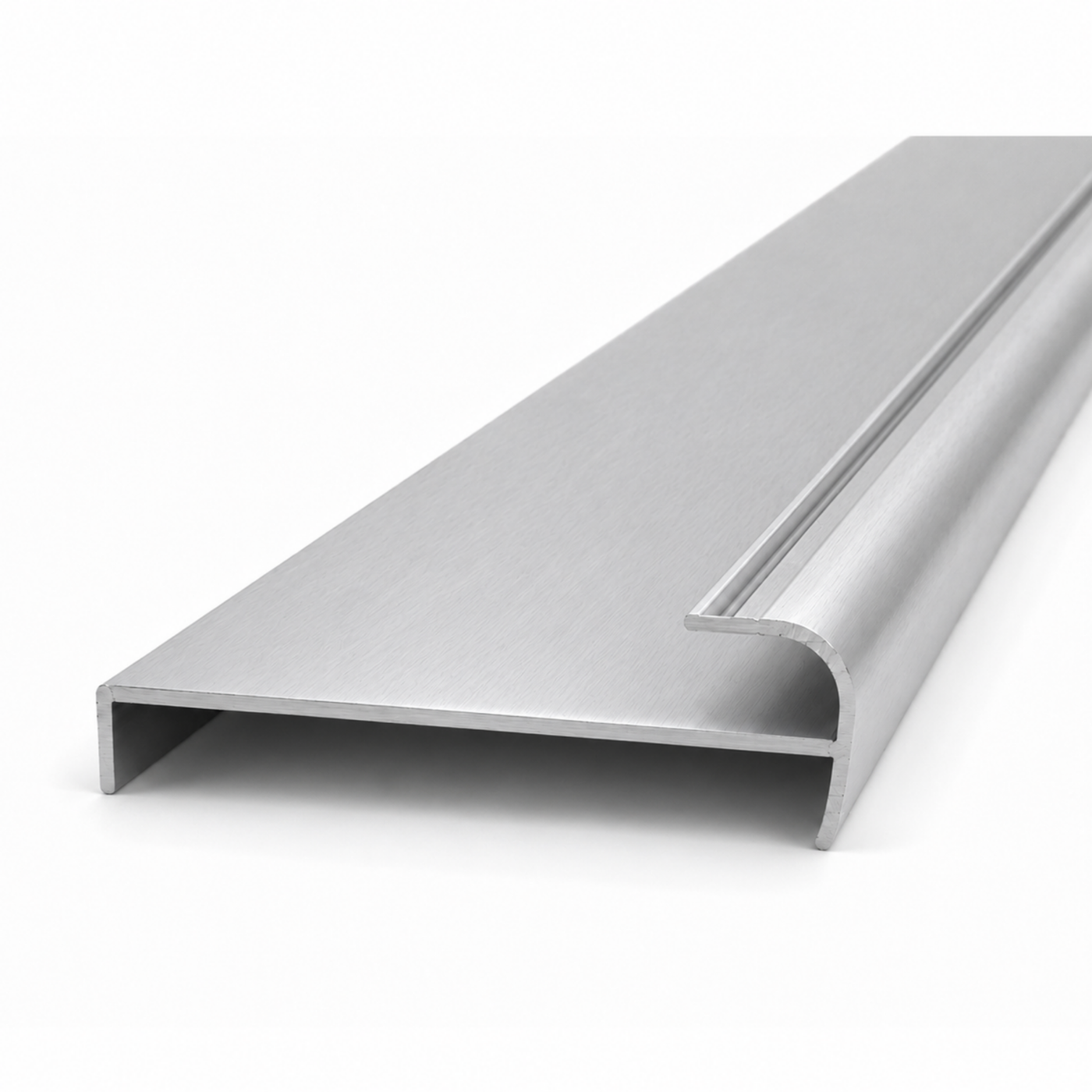 Brushed Silver Return Jamb triple track 5.6m - Wardrobe Aluminium