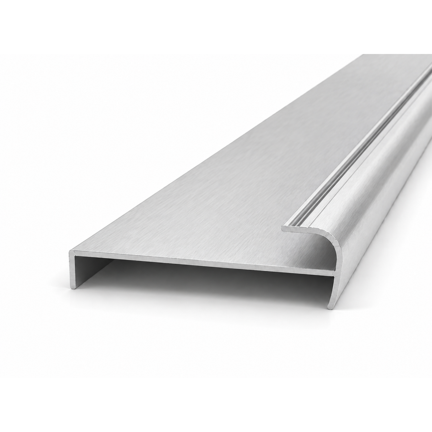 Brushed Silver Return Jamb double 5.6m - Wardrobe Aluminium