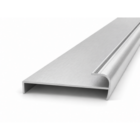 Brushed Silver Return Jamb double 5.6m - Wardrobe Aluminium