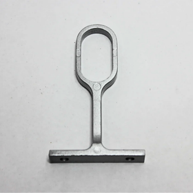 Oval Pillar Centre | 16mm | Brushed Silver