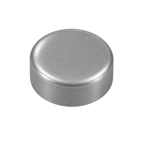 Brushed Silver | Snap on Screw Caps