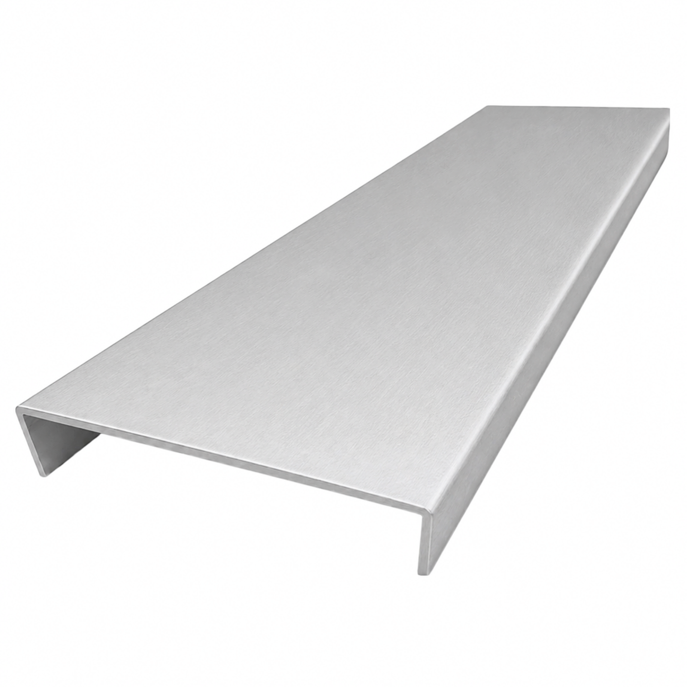 Brushed Silver Wall Jamb  triple track 5.5m - Wardrobe Aluminium Framing