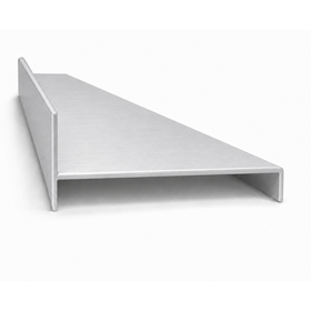 Wardrobe Cover Jamb - 5.6m Aluminium | Brushed Silver