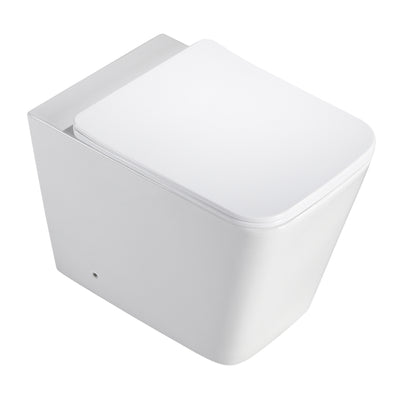 Imperial Floor Standing Rimless Toilet | Matte White | Square