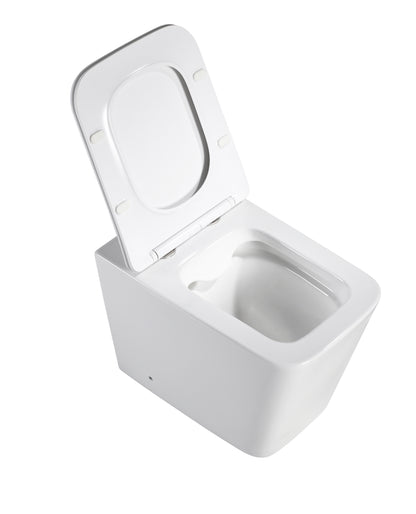 Imperial Floor Standing Rimless Toilet | Matte White | Square