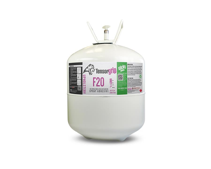 TensorGrip® F20 Foam &amp; Upholstery Contact Spray Adhesive Canister. Size: 17.2kg. *Canister only*