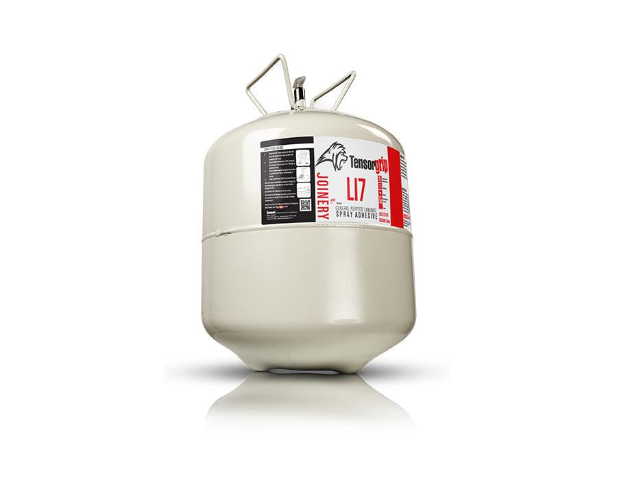 TensorGrip® L17 Premium Contact Spray Adhesive Canister. Size: 17.2kg *Canister only*