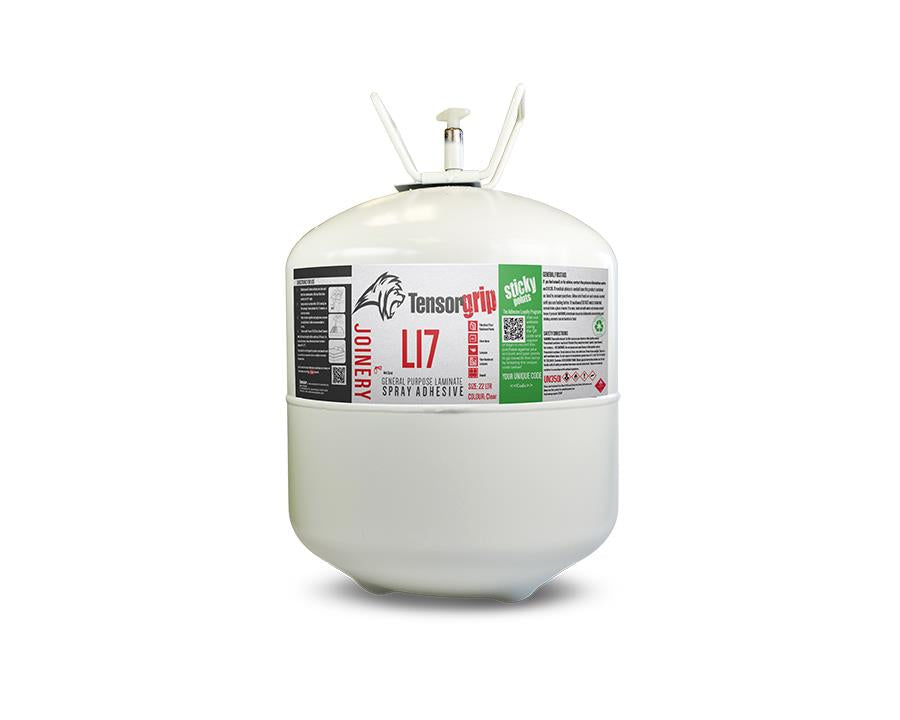 TensorGrip® L17 Premium Contact Spray Adhesive Canister. Size: 17.2kg *Canister only*