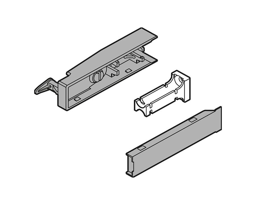 Blum CABLOXX Front Locking Bracket. Silk White. Z80.000S. One per drawer.