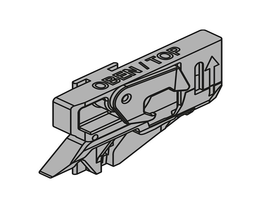 Blum CABLOXX Locking Unit. Right. Black. Z80.000V. One per drawer.