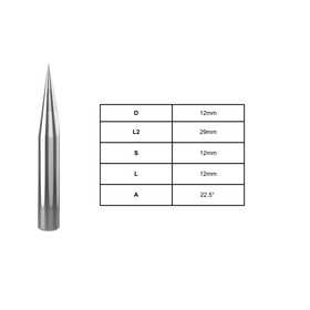 Special Carbride - Vee Tools | 12mm D | 29mm L2 | 12mm S | 90mm L | 22.5° A