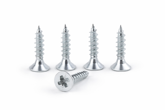 6G x 16mm Chrome Self Tapping Screws