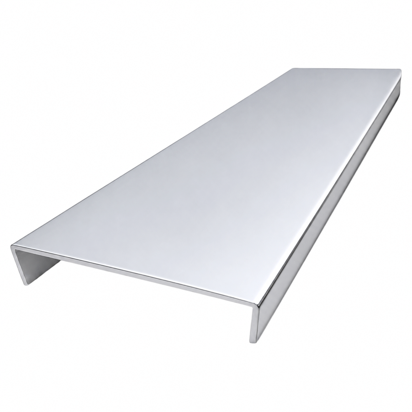Chrome Wall Jamb double track 5.5m - Wardrobe Aluminium Framing