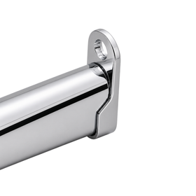 Chrome Oval Hanger Rail 15mm x 30mm x 2.9m