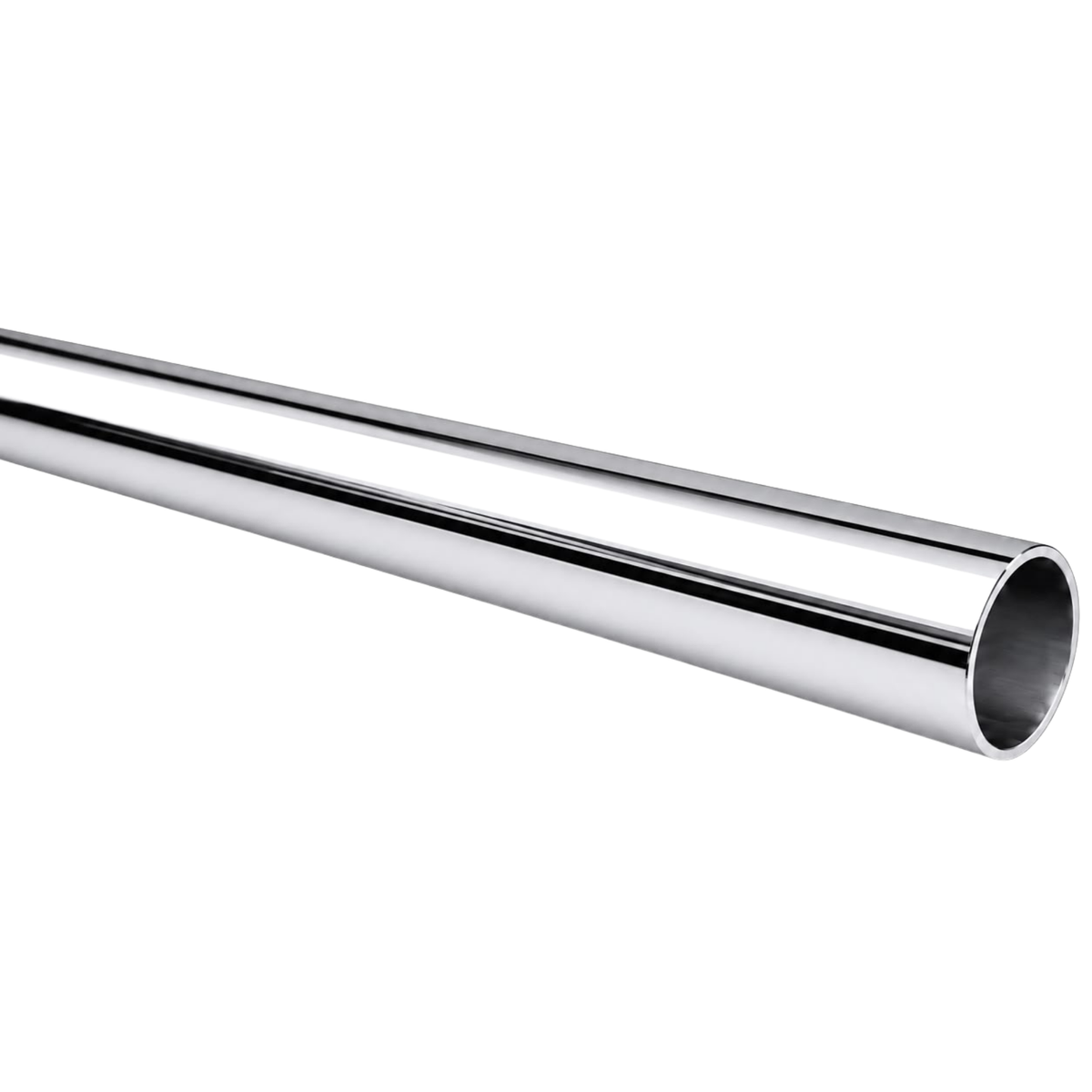 Chrome Round Wardrobe Hanging Rail 25mm x 2.9m