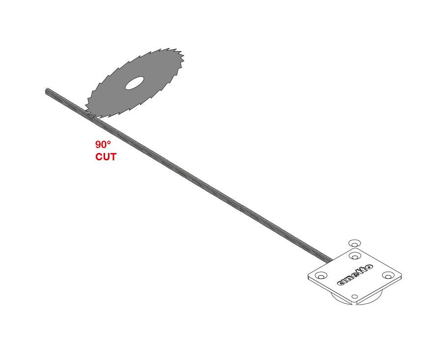 Cinetto black zamac wooden door straightener, 2600 mm length with top‑ and back‑adjustment for warp prevention