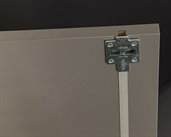 Cinetto wooden door straightener 2175 mm, top and back adjustment, zamac body with grey plastic cover