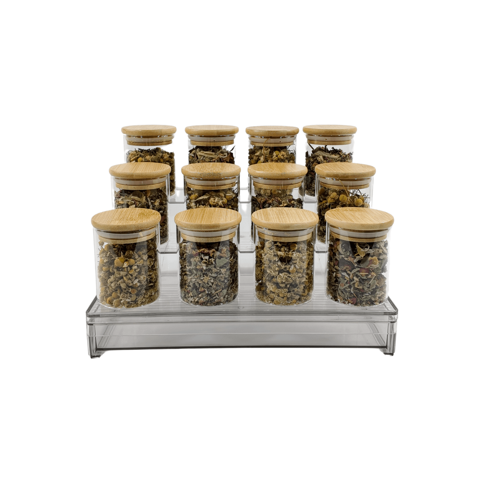 Clear Herb & Spice Organiser with Drawer-3