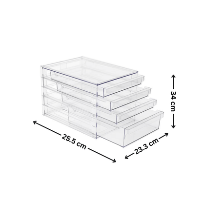 Clear 4-Drawer Organiser-1