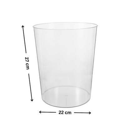 Clear Rubbish Bin - Practical & Stylish Waste Bin-1