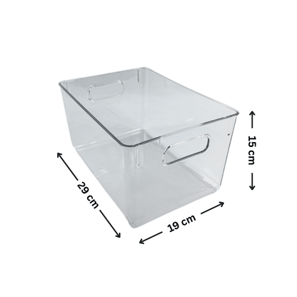 XL Pantry Clear Storage Tub – Stackable & Transparent-1