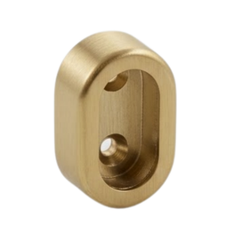 Concealed Oval End Flange – Screw Fix | Brushed Gold