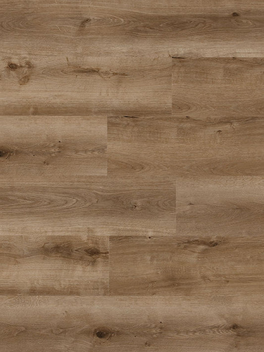 Premium Conwy 9mm hybrid flooring in timber look finish, waterproof and scratch-resistant for stylish interior flooring.
