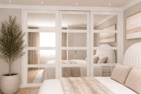 Polyurethane Sliding Doors - Painted Wardrobe doors - 25mm