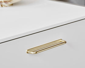 Furnipart D Lite Handle. Finish: Gold. Length: 173mm by W&B