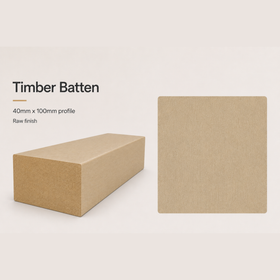 Timber Batten | 40mm x 100mm | Steccawood by Polytec