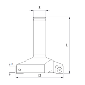 Surface Planers - 2-Flute Cutter | 80mm D | 12mm L2 | 20mm S | 91mm L