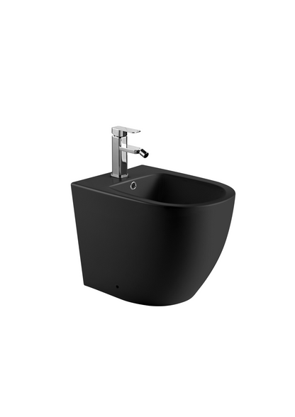 Imperial Floor Standing Bidet | Matte Black | Round