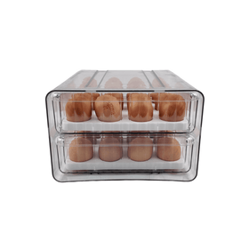 Two-Level Egg Organiser Drawer – Secure & Efficient Fridge Storage