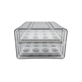 Two-Level Egg Organiser Drawer – Secure & Efficient Fridge Storage