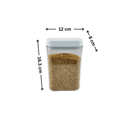 Elegant White Airtight Container – 1100ML-1