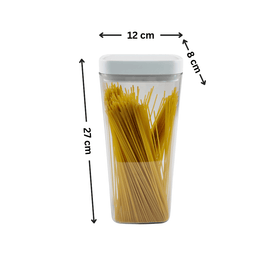 Elegant White Airtight Container – 1800ML
