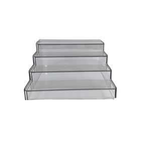 Expandable 4-Tier Clear Spice Rack Organiser