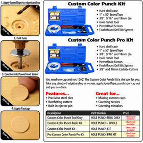 Fastcap Custom Colour Punch Kit Cover Caps