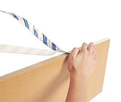 Fastedge peel and stick PVC edge banding for quick cabinet finishing, durable adhesive edging solution for furniture, panels and woodworking projects