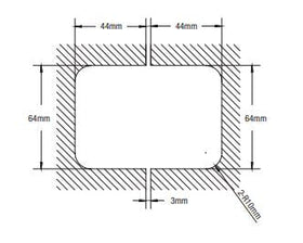 180 Degree Glass to Glass Shower Hinge Brushed Brass