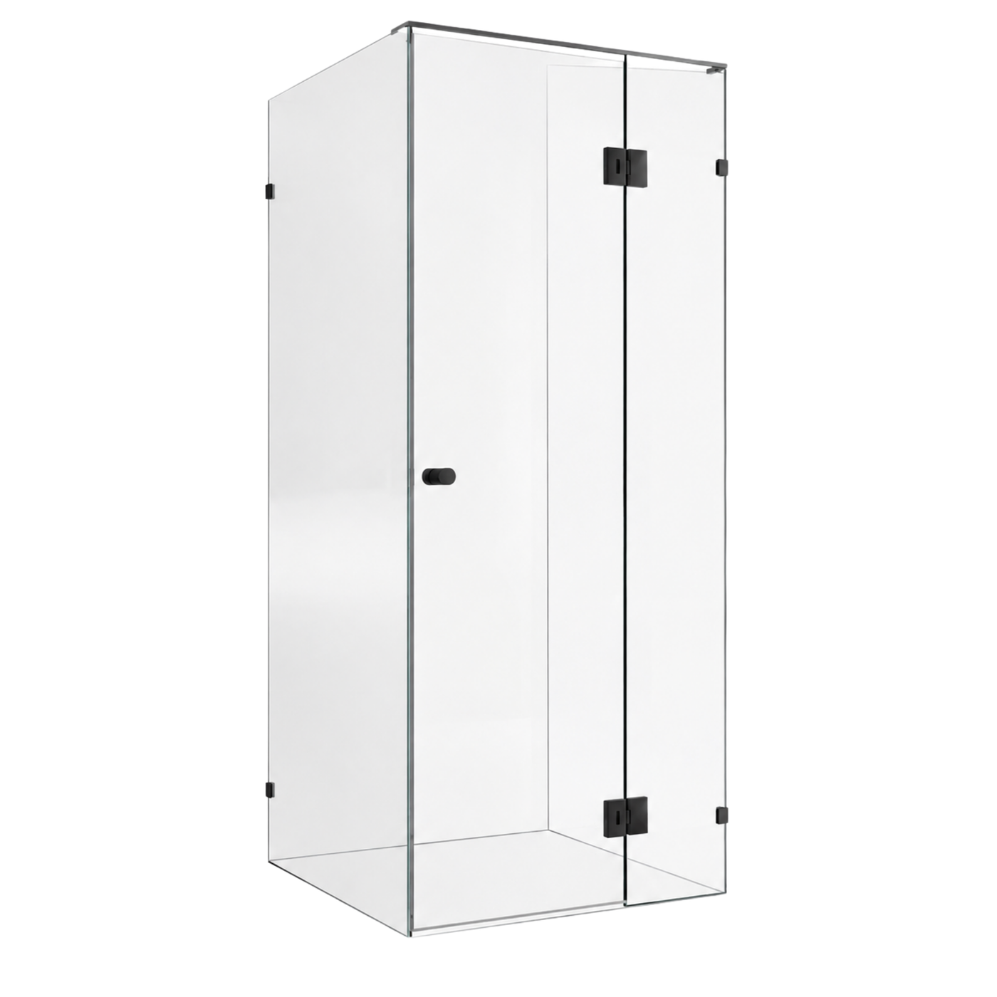 Pivot Door | L Shape | Frameless Shower Screen |1000 x 1000mm