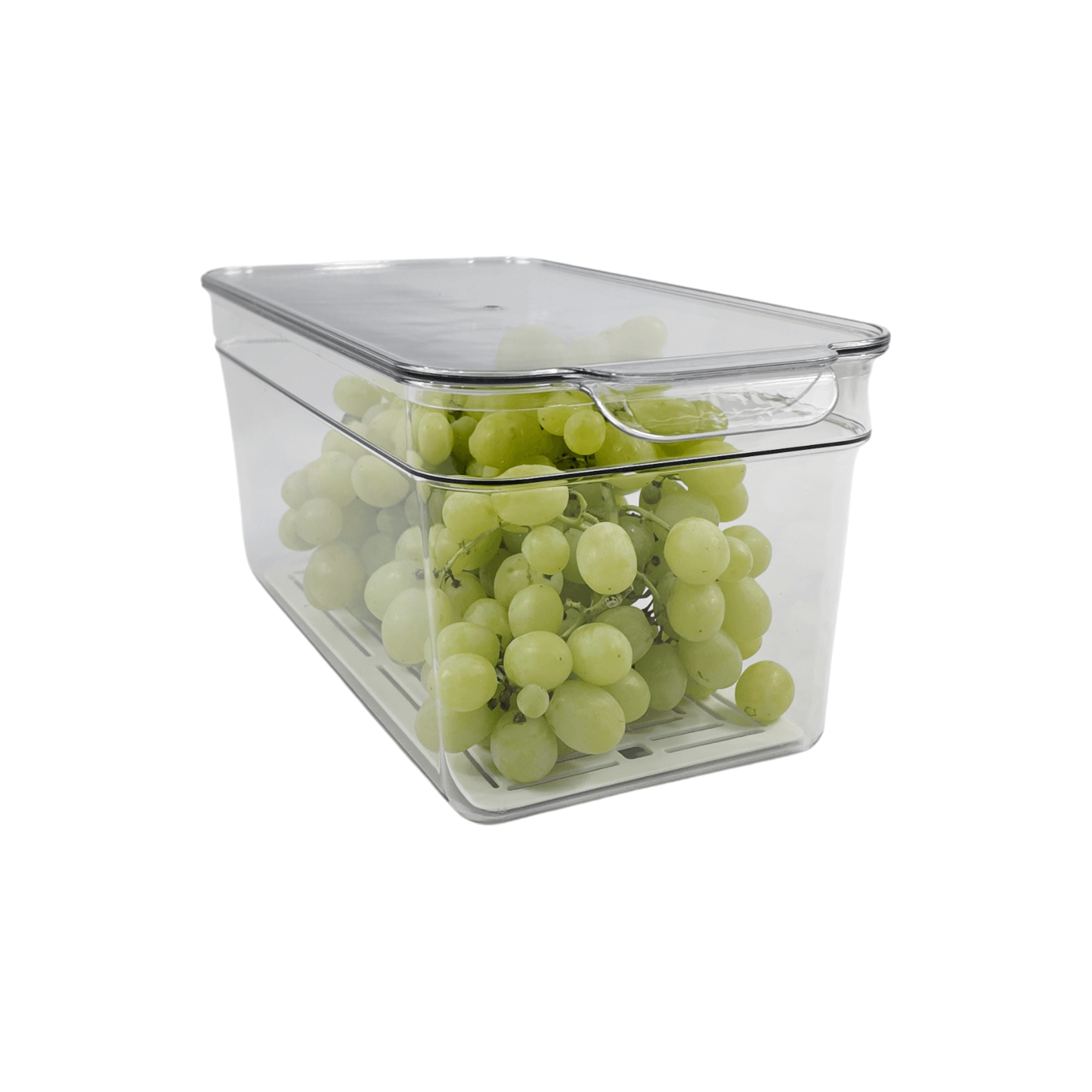 Clear Fridge Organiser with Lid-0