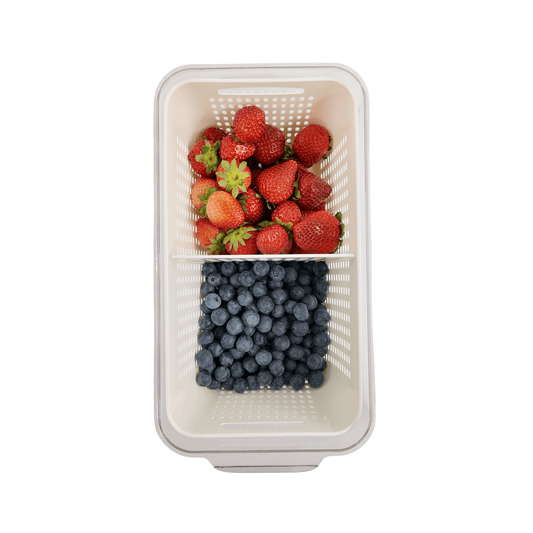 Double Fridge Organiser with Removable Baskets-0